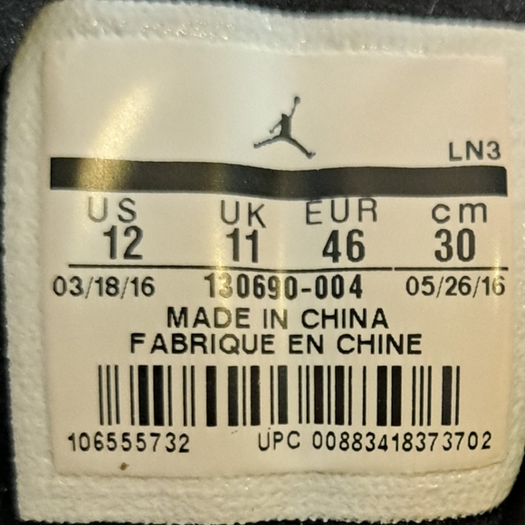 Air Jordan 12 Retro Nylon Men’s Size 12 - Picture 15 of 15